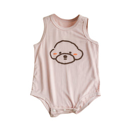 Pink Infant Girls Printed Cotton Bodysuit