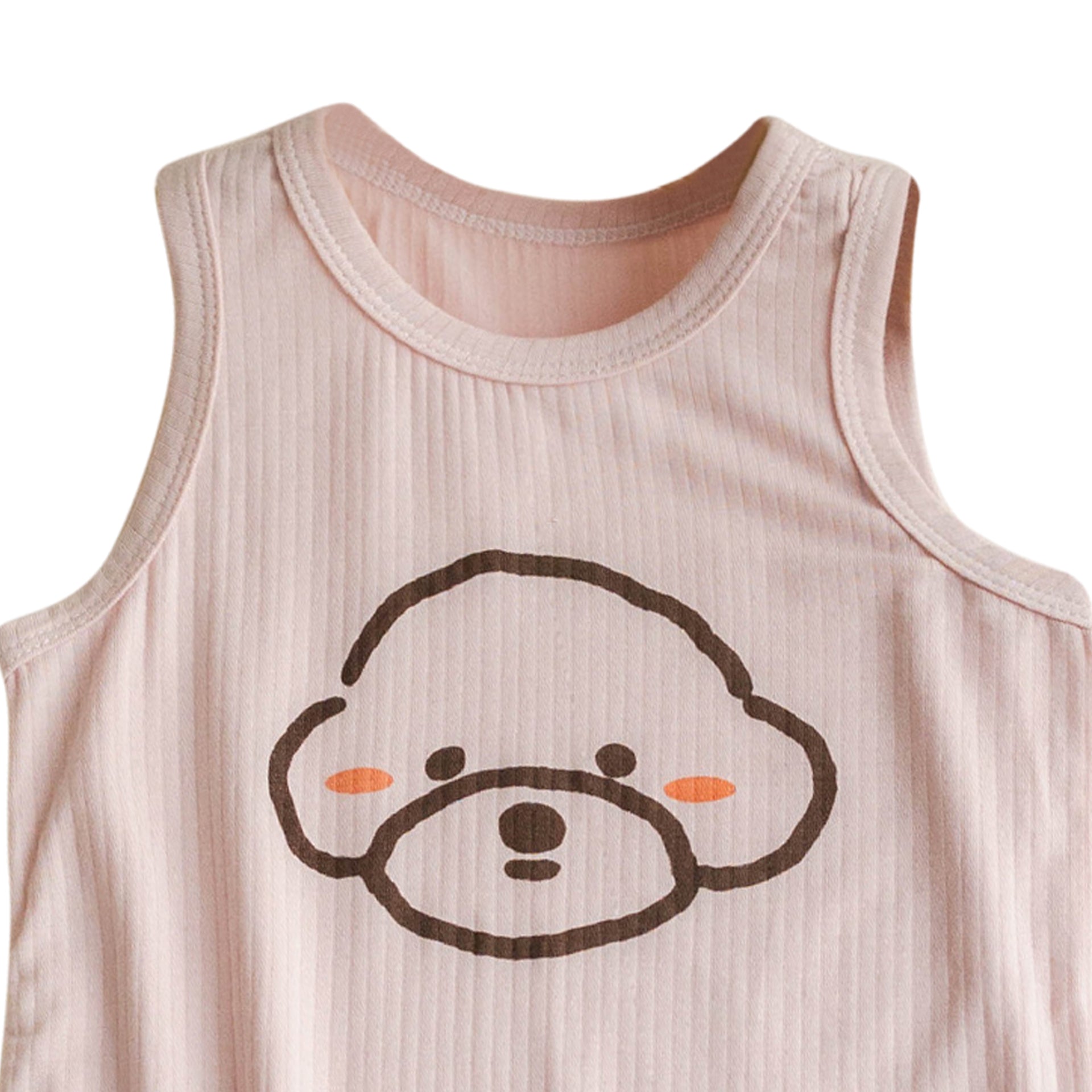 Pink Infant Girls Printed Cotton Bodysuit
