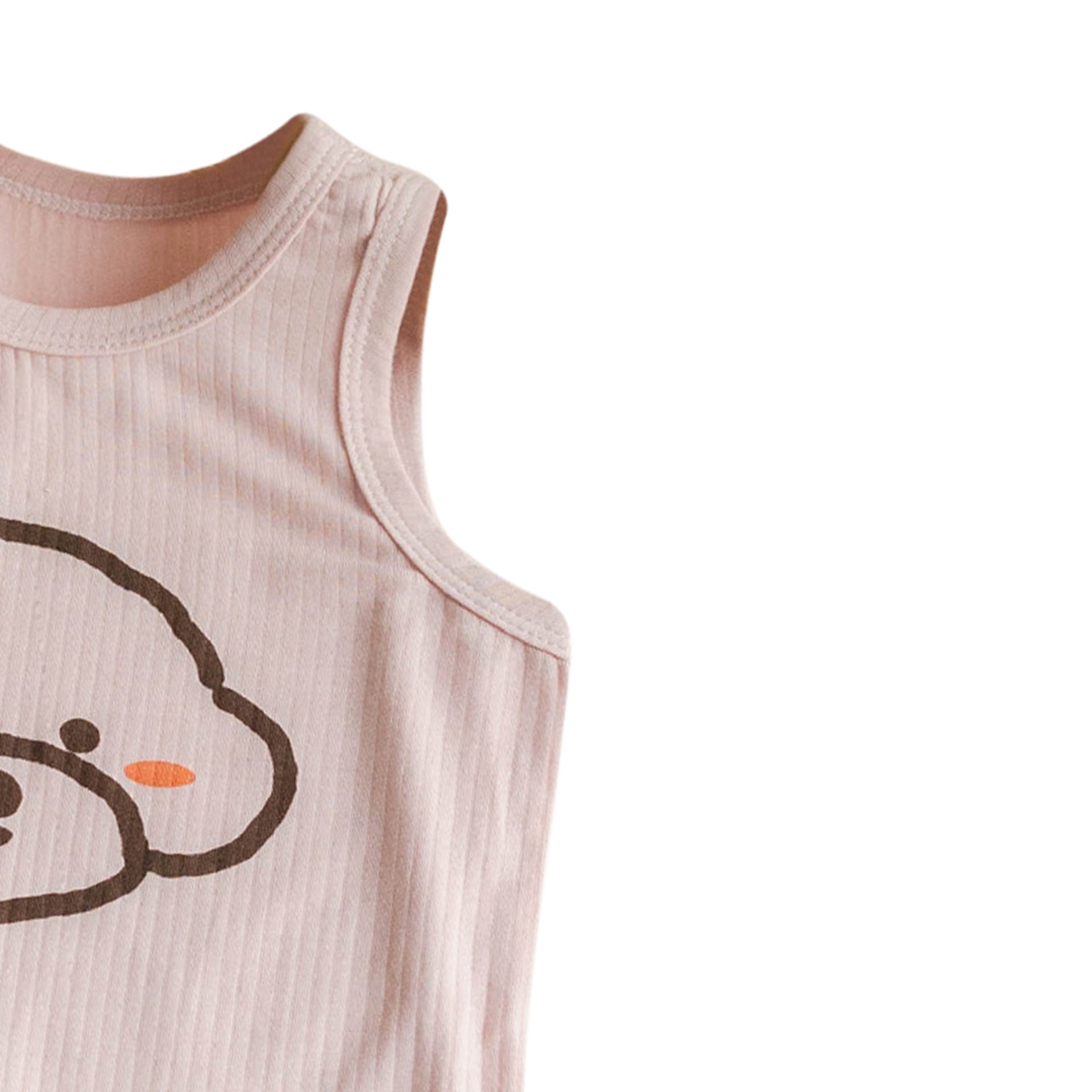 Pink Infant Girls Printed Cotton Bodysuit