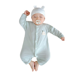 Boys Graphic Printed Round Neck Cotton Rompers