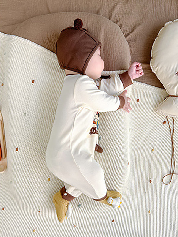 Boys Printed Cotton Rompers