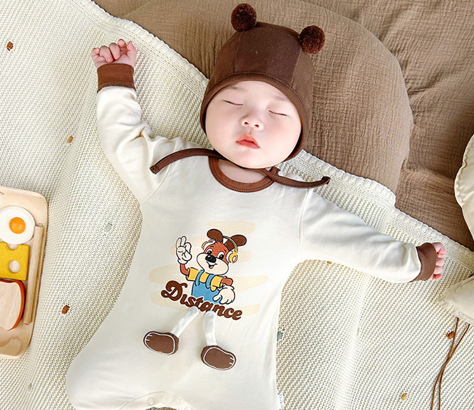 Boys Printed Cotton Rompers