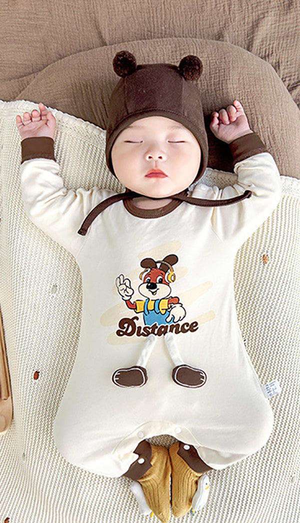 Boys Printed Cotton Rompers