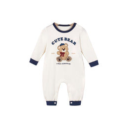 Infant Boys Printed Cotton Rompers