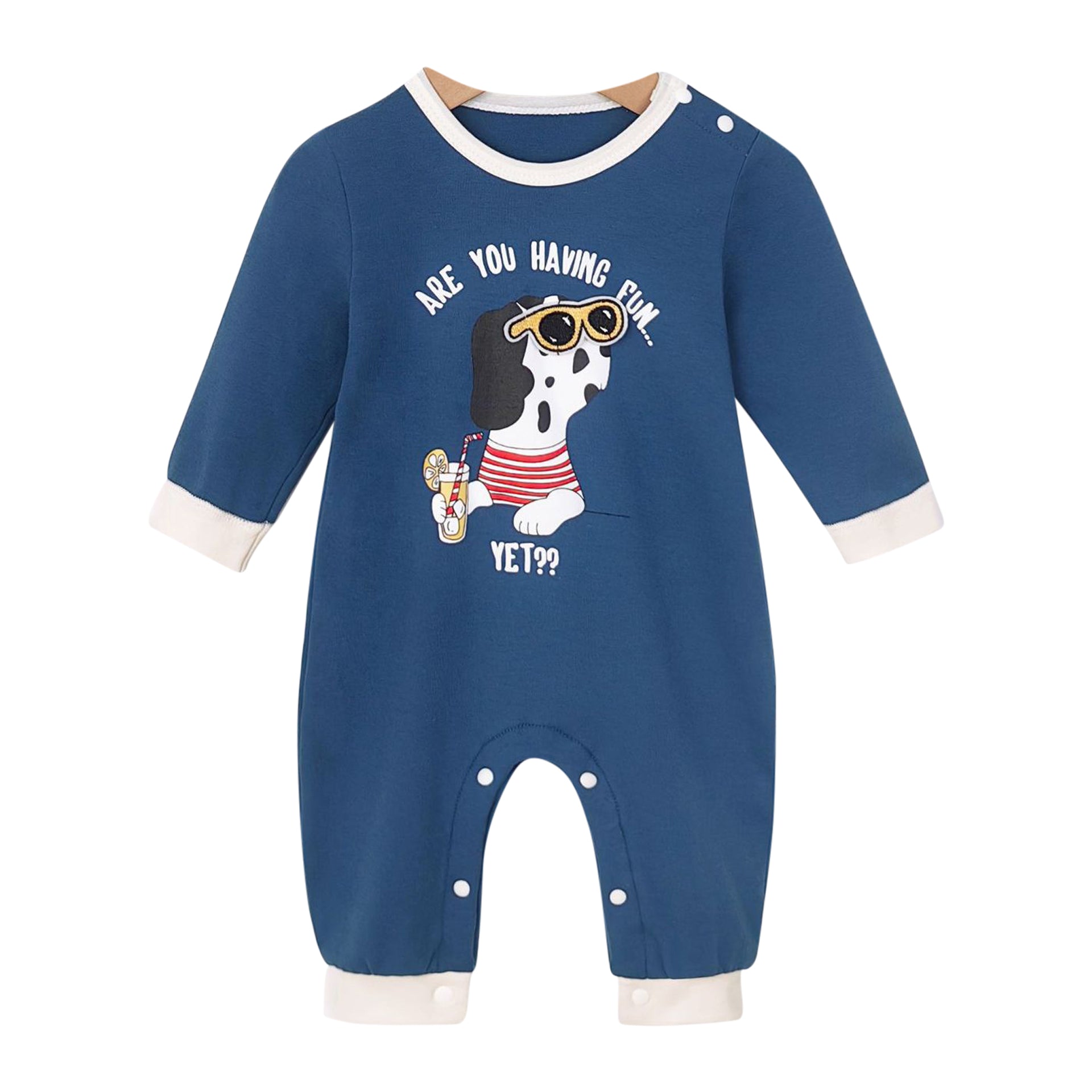Boys Graphic Printed Cotton Rompers
