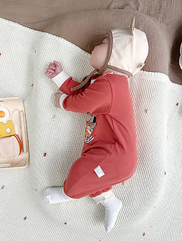 Infant Boys Printed Cotton Rompers