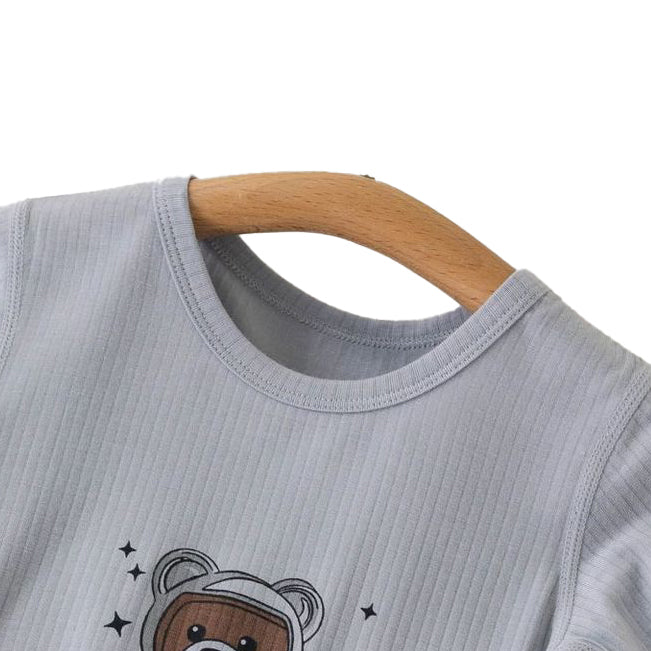 Boys Graphic Printed Round Neck Cotton Rompers