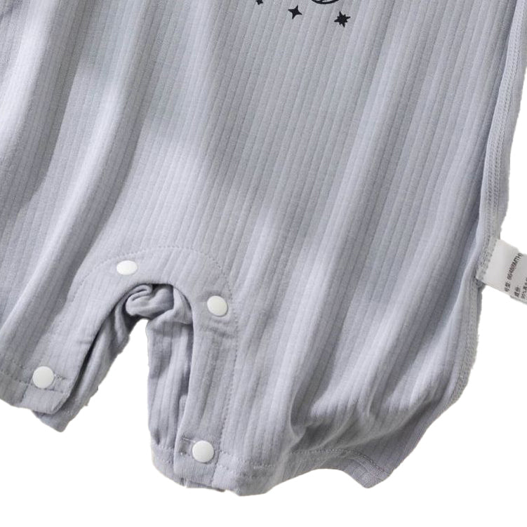 Boys Graphic Printed Round Neck Cotton Rompers