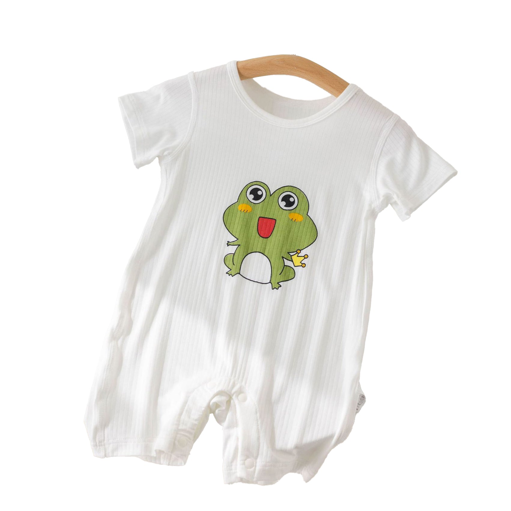 Boys Graphic Printed Round Neck Cotton Rompers