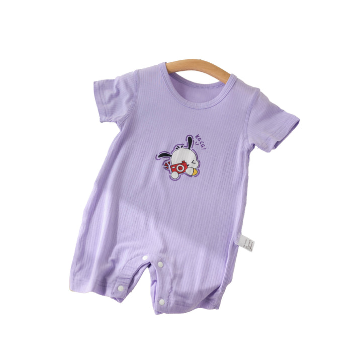 Boys Graphic Printed Round Neck Cotton Rompers