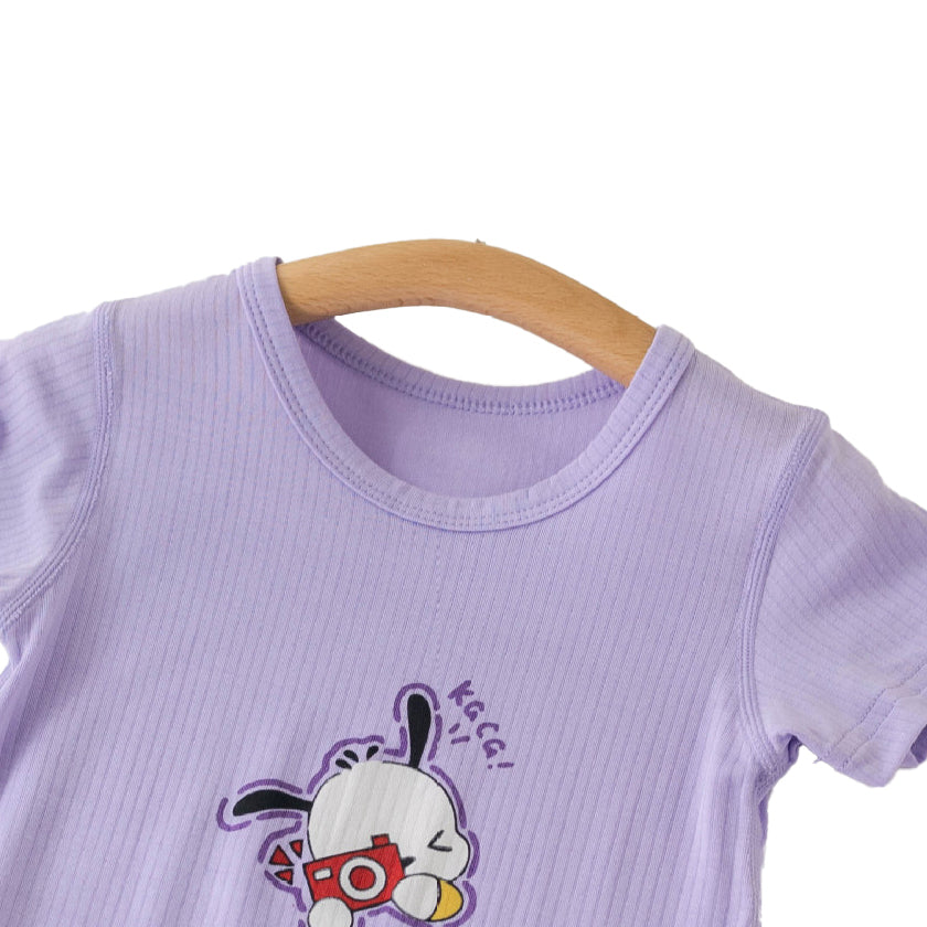 Boys Graphic Printed Round Neck Cotton Rompers