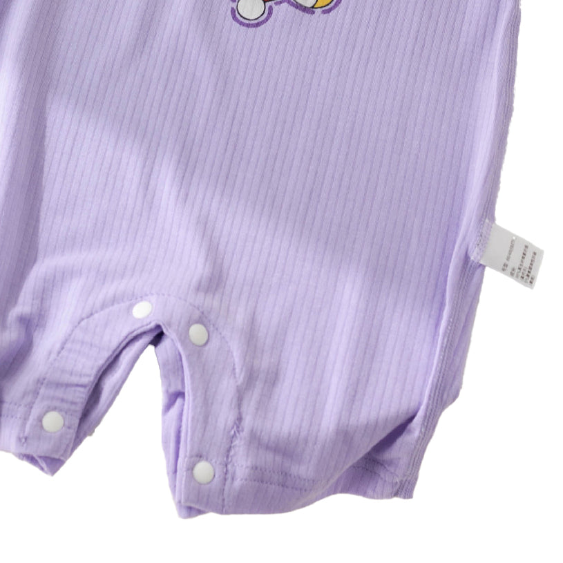 Boys Graphic Printed Round Neck Cotton Rompers
