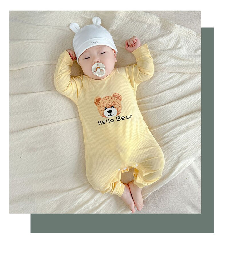 Boys Graphic Printed Round Neck Cotton Rompers