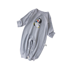 Infant Boys Printed Round Neck Rompers