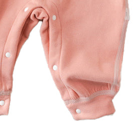 Infant Girls Pink Cotton Romper