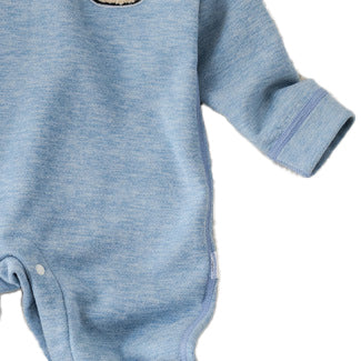Infant Boys Blue Cotton Romper
