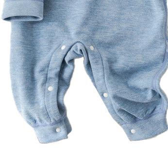 Infant Boys Blue Cotton Romper