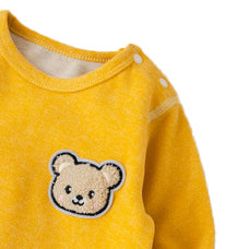 Infant Boys Yellow Cotton Romper