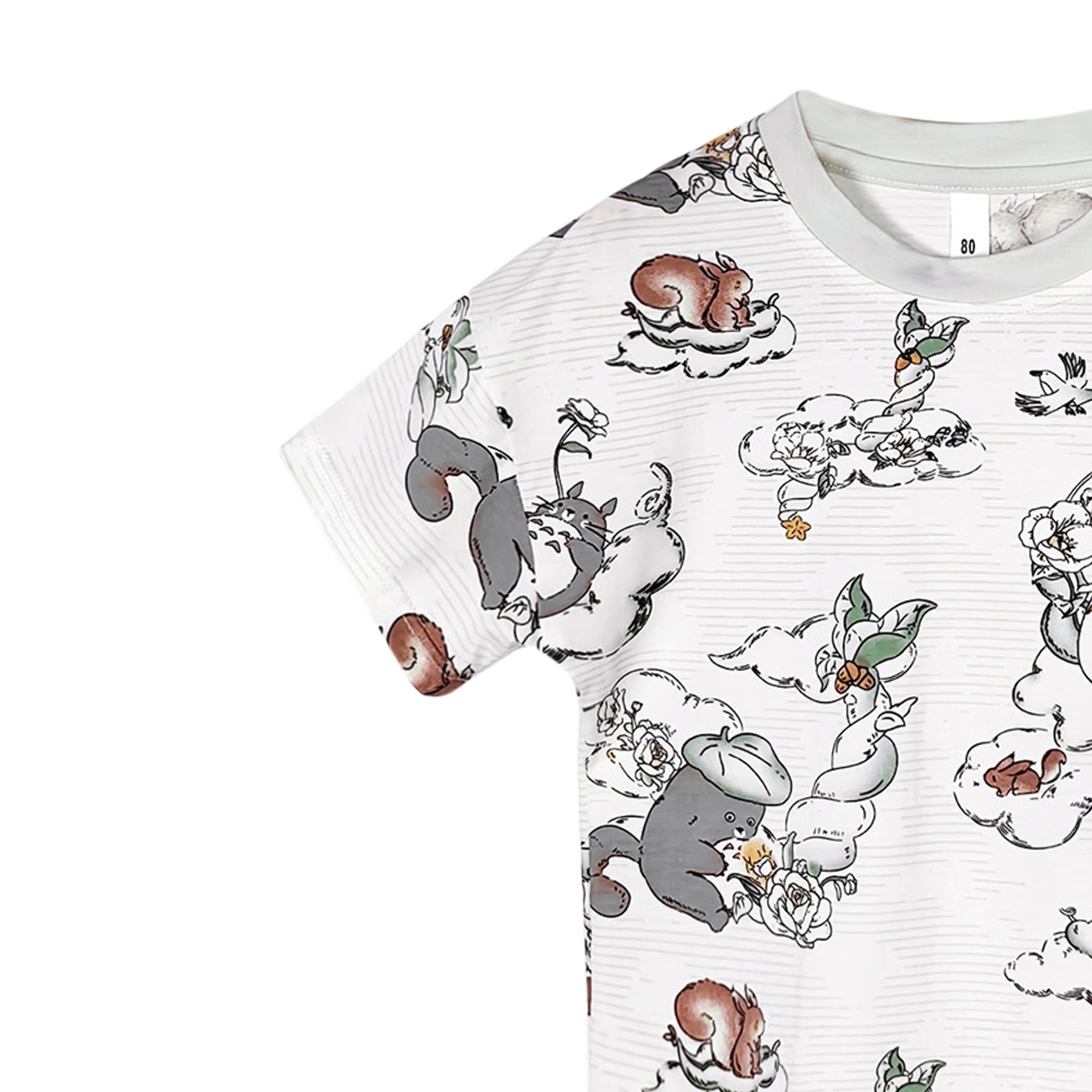 Boys Printed Short Sleeves T-shirt With Shorts