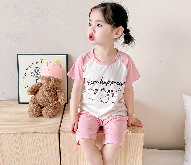 Printed T-shirt and Shorts Set