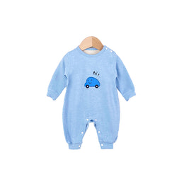 Infants Boys Graphic Printed Cotton Rompers