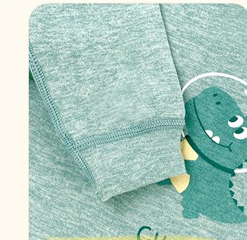 Infant Boys Green Printed Cotton Rompers