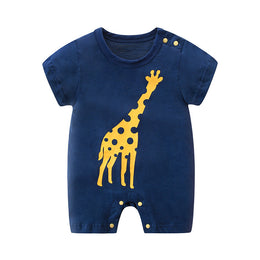 Infant Boys Printed Cotton Romper