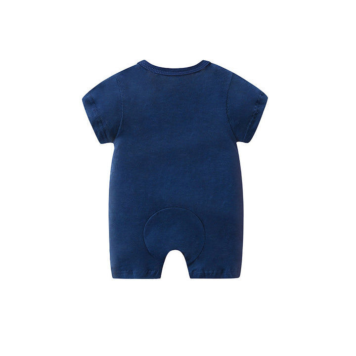 Infant Boys Printed Cotton Romper