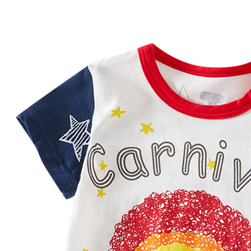 Infant Boys Printed Cotton Rompers