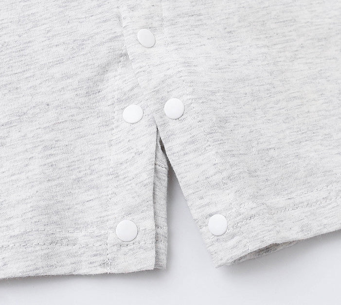 Infant Boys Printed Cotton Round Neck Rompers