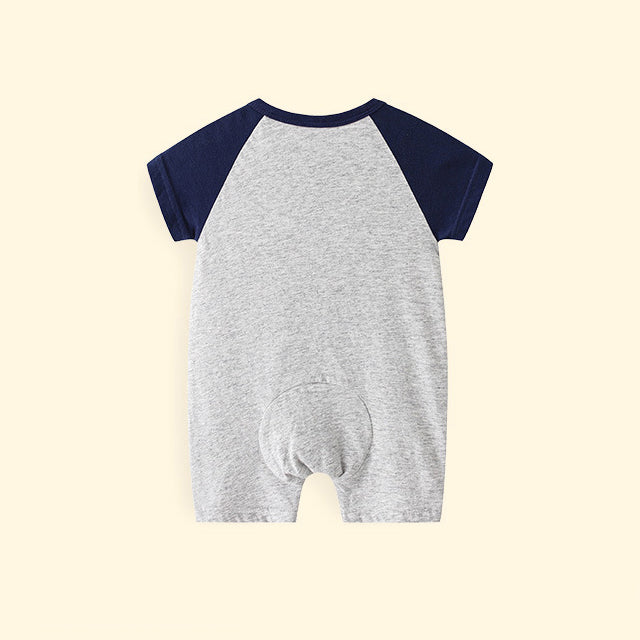 Infant Boys Printed Cotton Romper