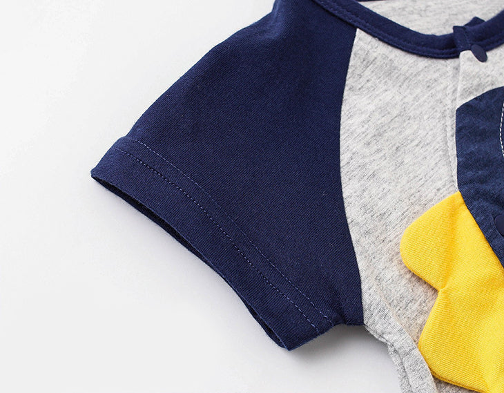 Infant Boys Printed Cotton Romper