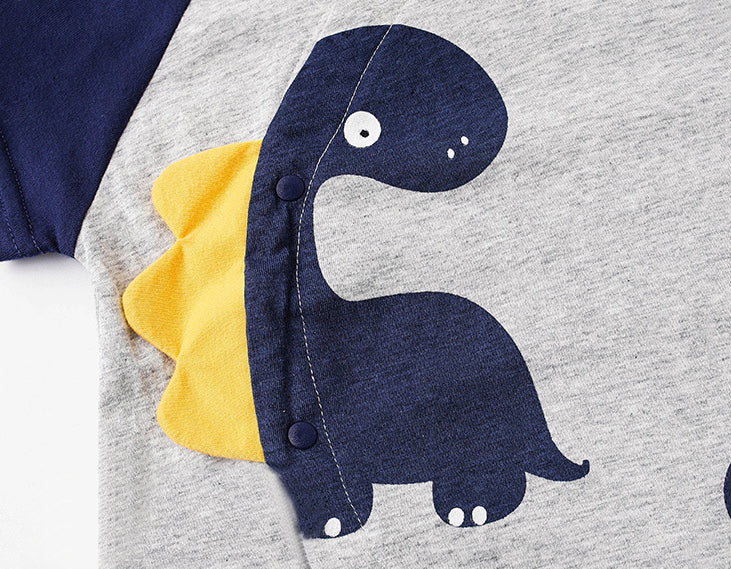 Infant Boys Printed Cotton Romper
