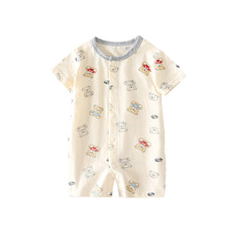 Infant Boys Printed Cotton Romper