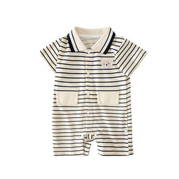 Infant Boys Printed Cotton Romper