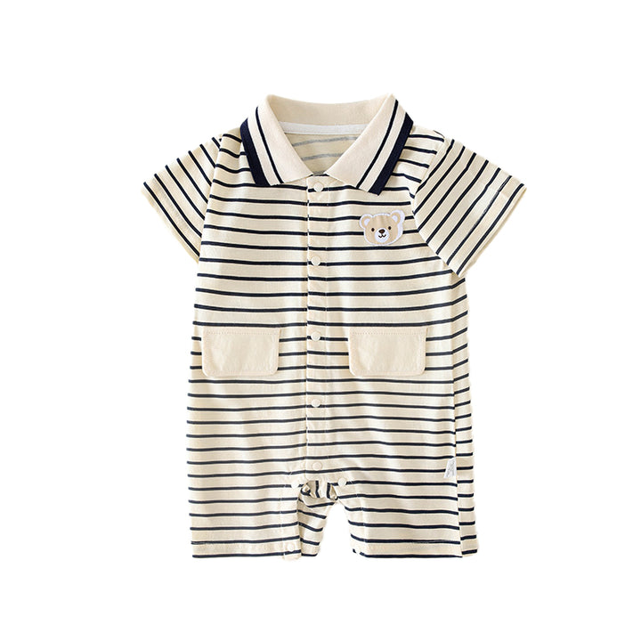 Infant Boys Printed Cotton Romper