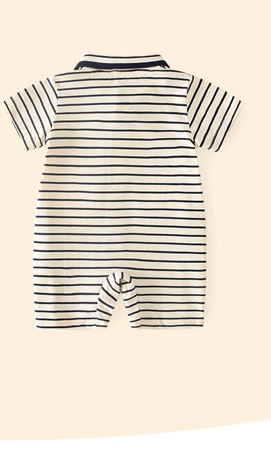 Infant Boys Printed Cotton Romper