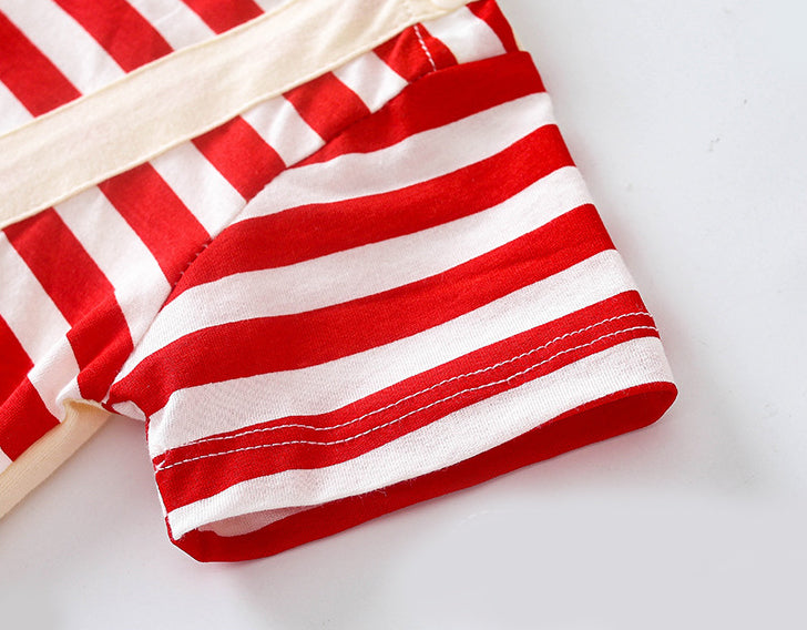 Infant Boys Printed Cotton Rompers