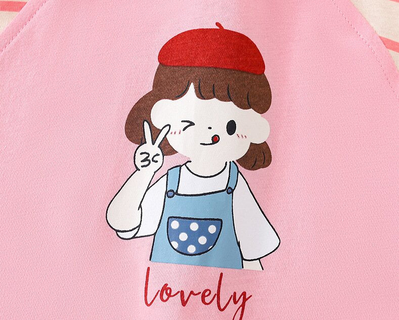 Infant Girls Printed Cotton Rompers