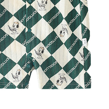 Infant Boys Printed Cotton Romper