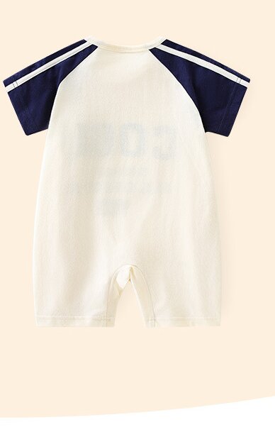Infant Boys Printed Cotton Rompers
