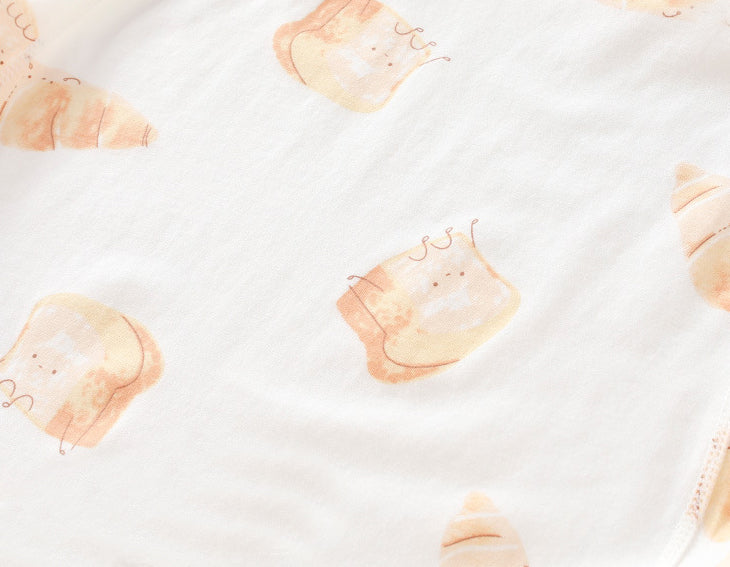 Infant Boys Printed Cotton Round Neck Rompers