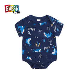 Boys Printed round Neck Bodysuit
