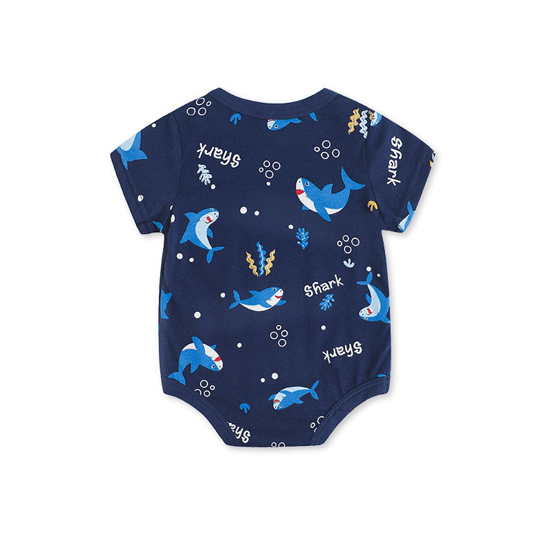 Boys Printed round Neck Bodysuit