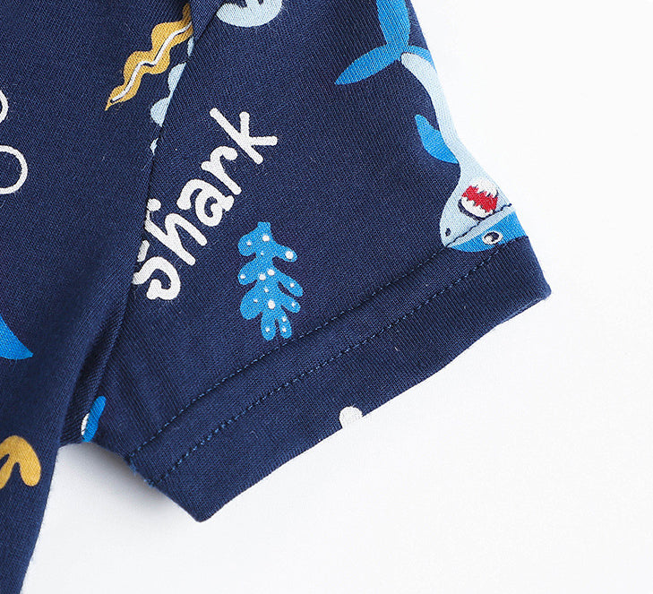 Boys Printed round Neck Bodysuit