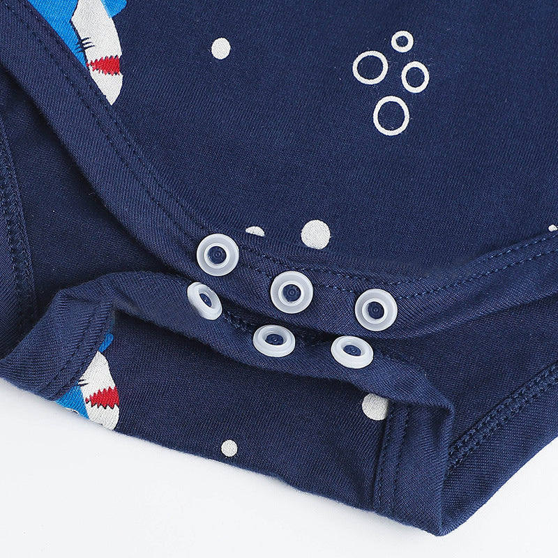 Boys Printed round Neck Bodysuit