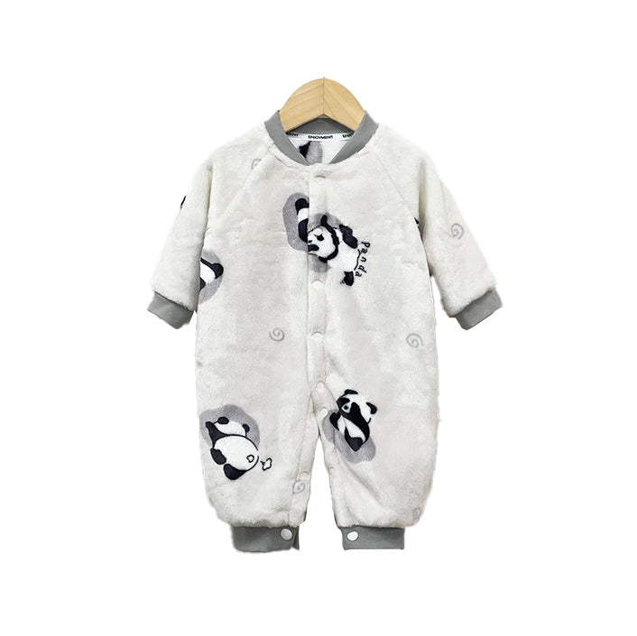 Infant Boys Grey Graphic Printed Rompers