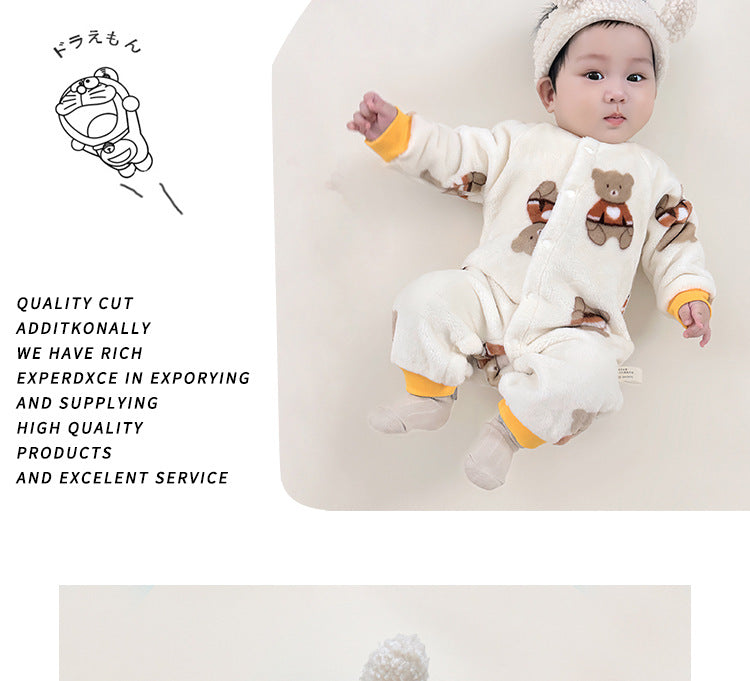 Infant Boys Yellow Graphic Printed Rompers