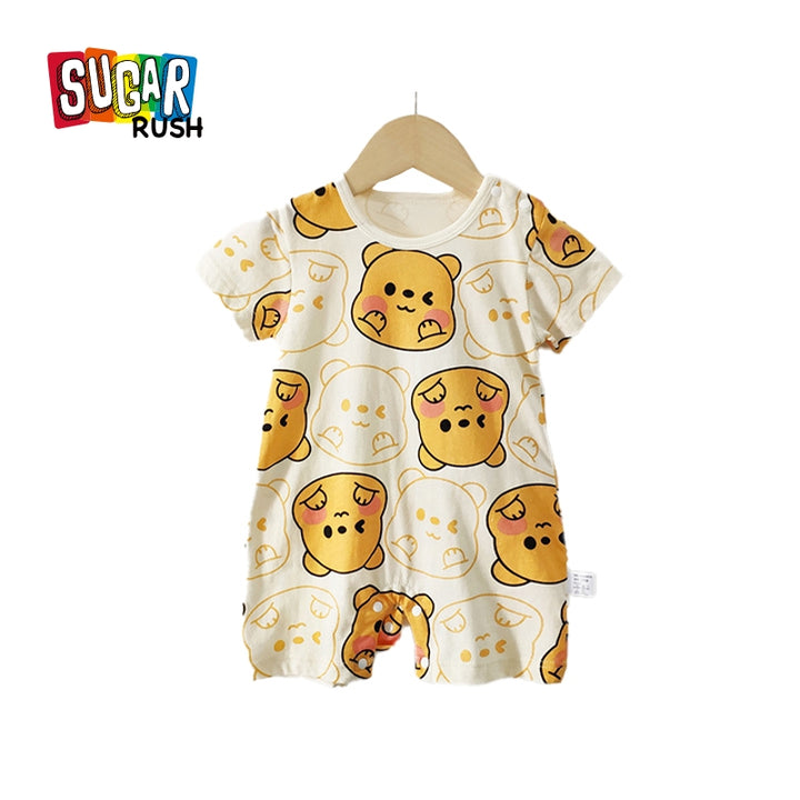Infant Boys Printed Cotton Romper