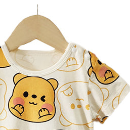 Infant Boys Printed Cotton Romper